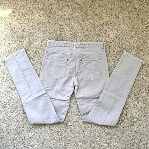 Massimo Dutti Skinny Cream Pants Small - Picture 2 of 7